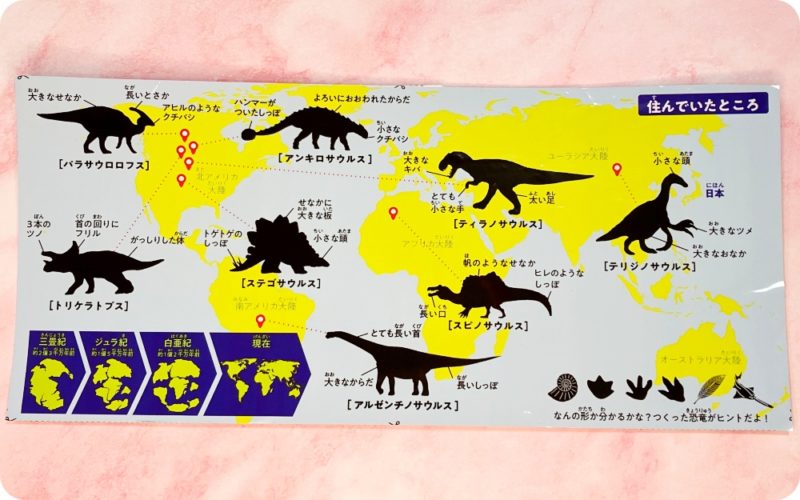 クラシエ　たべる図鑑恐竜編　チョコおきシート