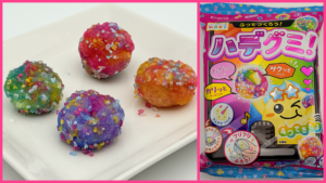 知育菓子　ハデグミ　ふってつくろう！